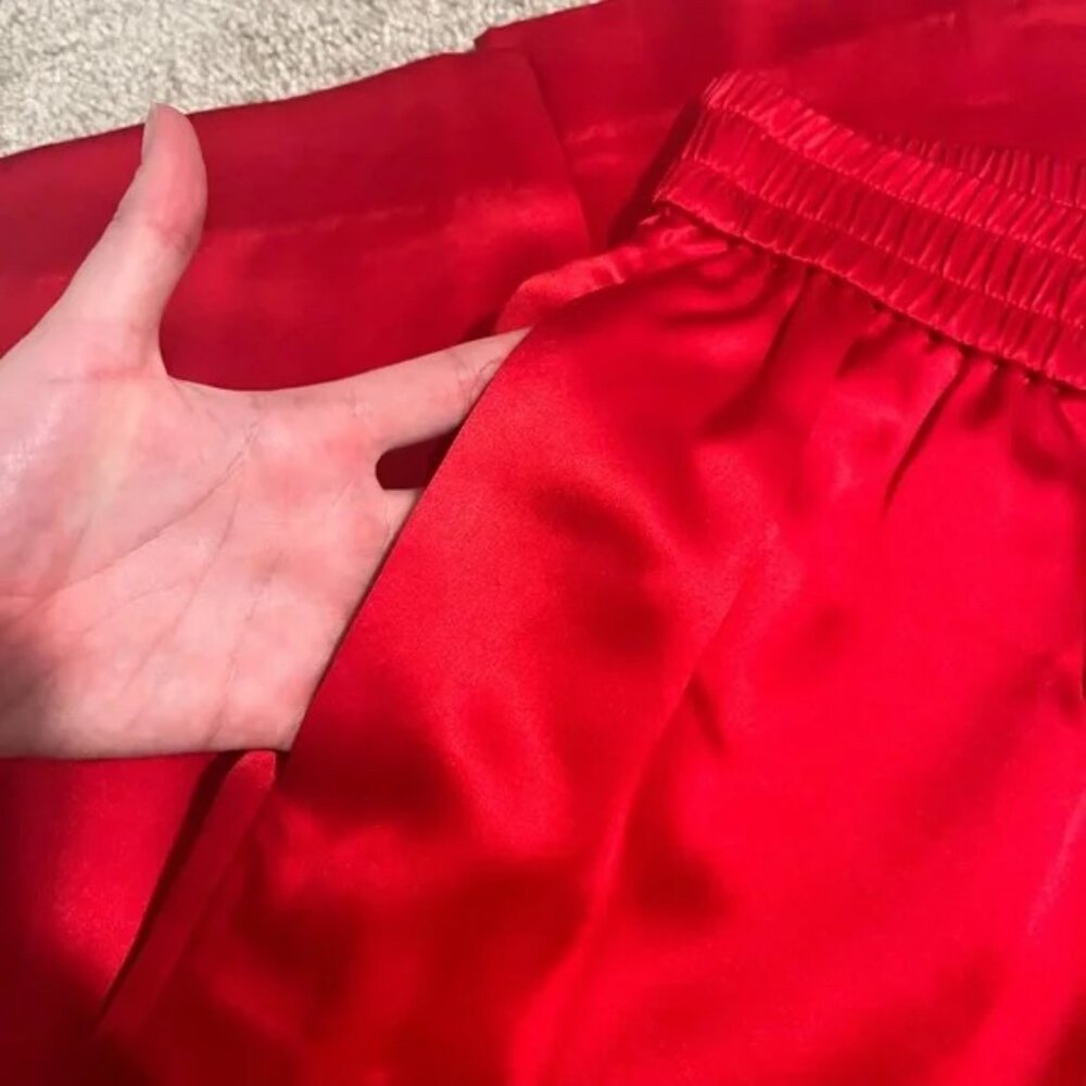 FLASH SALE! ❣️J. Crew Red Silk Pants! - Picture 3 of 5